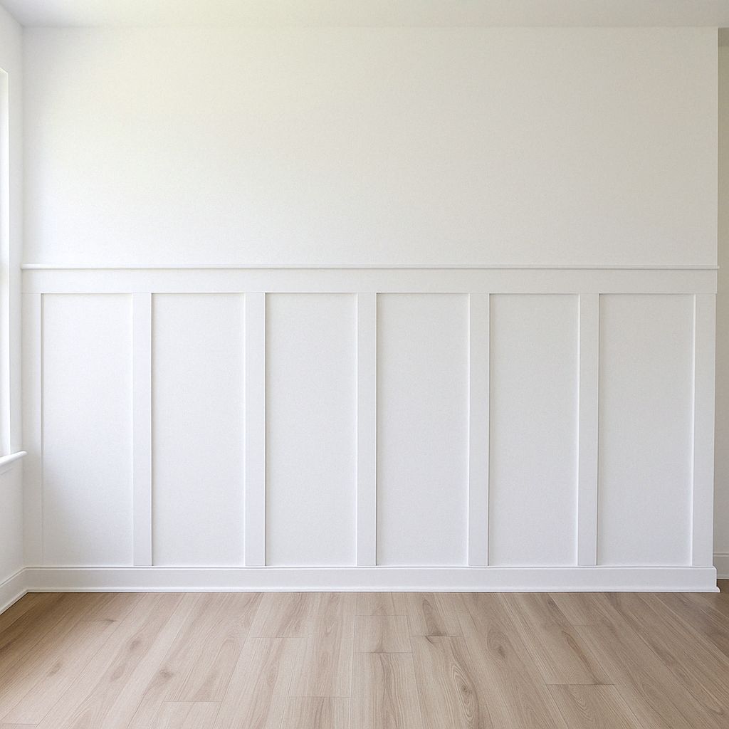 board and batten half wall