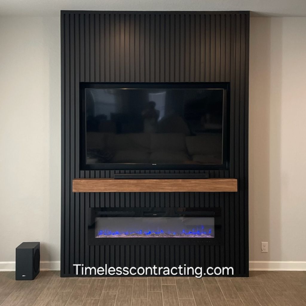 slat media wall